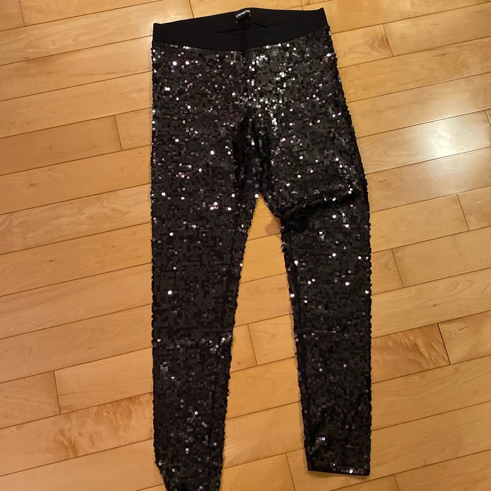 Express sparkle stretch pants